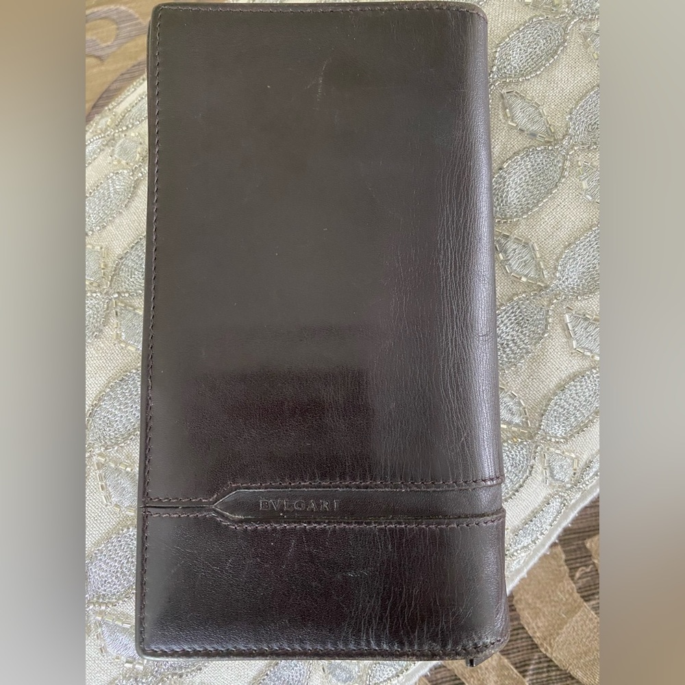 Bvlgari Wallet-Long Wallet Brown Men’s